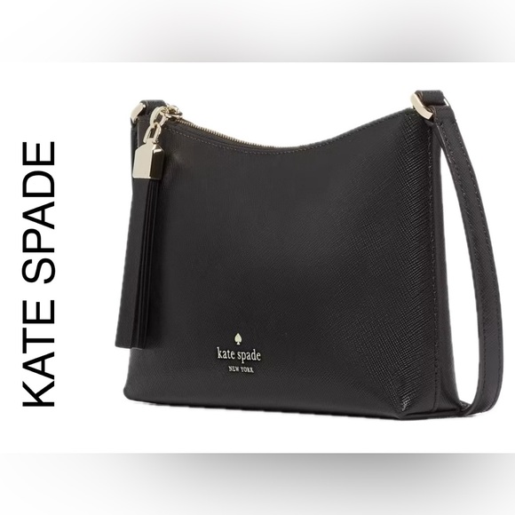 NWT KATE SPADE SADIE CROSSBODY IN BLACK MADE OF Saffiano Leather. - Picture 9 of 15